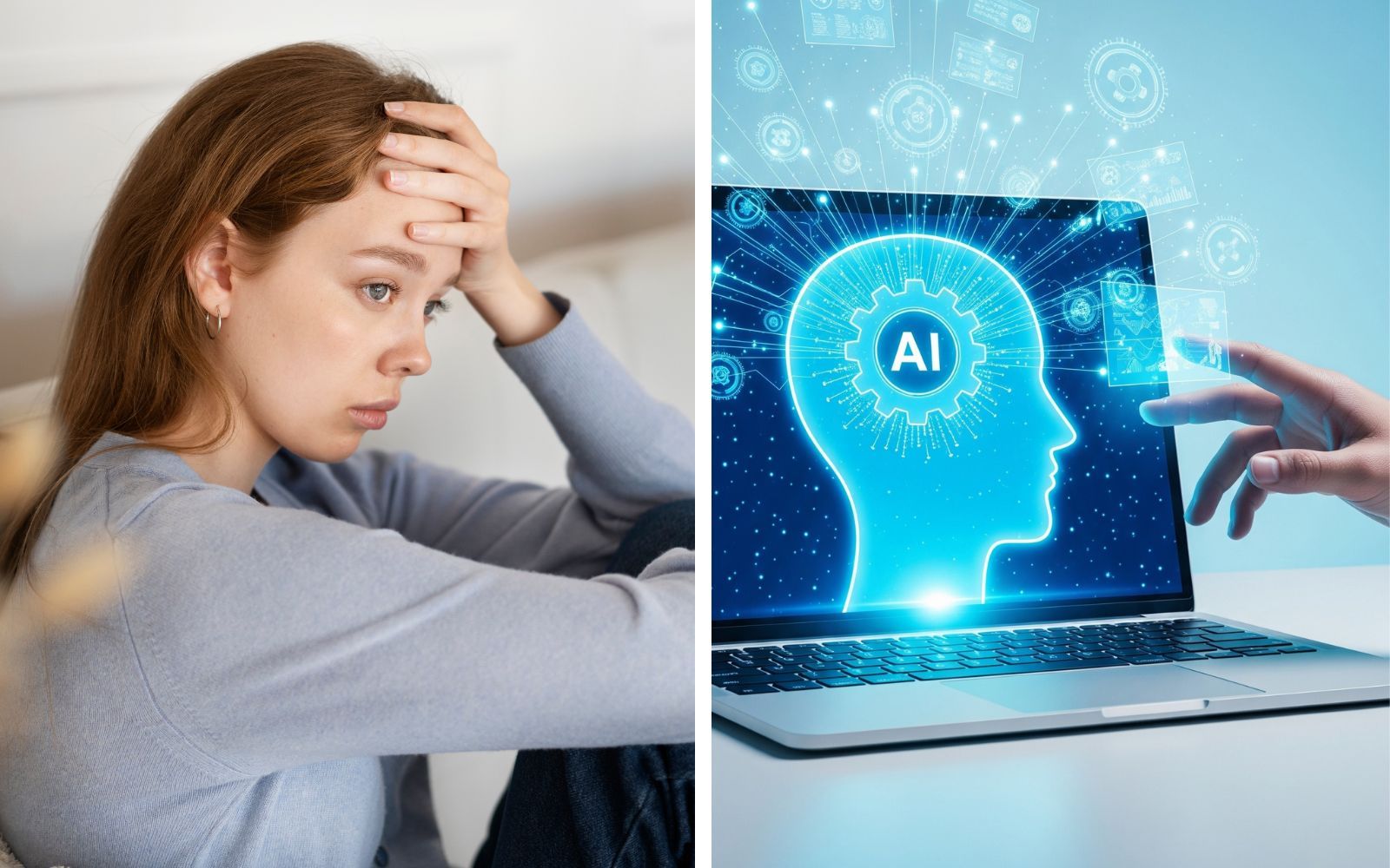 Unga allt mer oroliga över AI