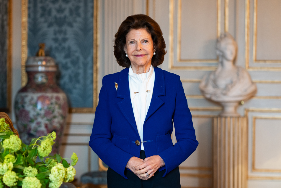 Hennes Majestät Drottningen fotograferad tidigare i år.