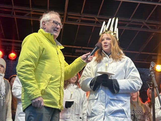 Bosse Stenholm från Lions var först ut med att intervjua nya lucian.