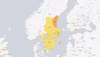 SMHI: Röd vädervarning i Gävleborg