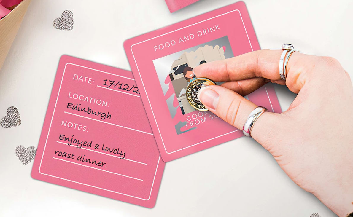 Date Night Ideas skrapkort 