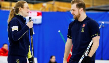 Båda svenska curlinglagen utslagna i kvartfinal i OS-genrep