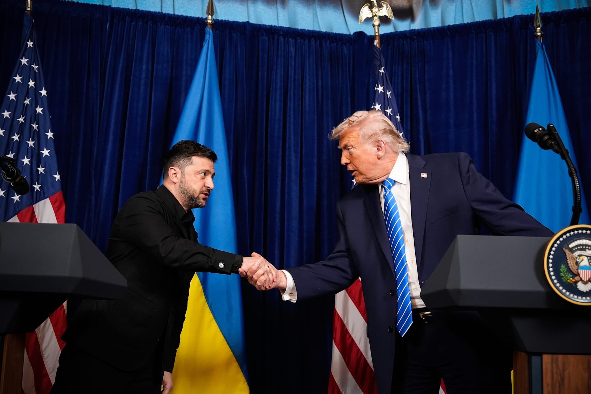 Zelenskyj och Trump. 