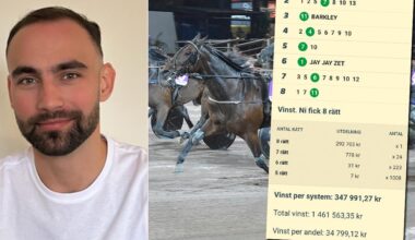 Robert Lipovac satte åtta rätt på V85 – drog in 1,4 miljoner