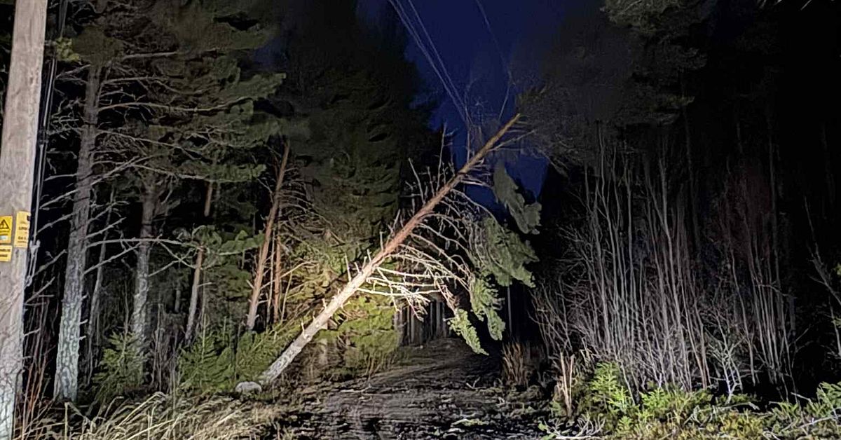 Över 2 000 fortfarande utan ström i Västerbotten