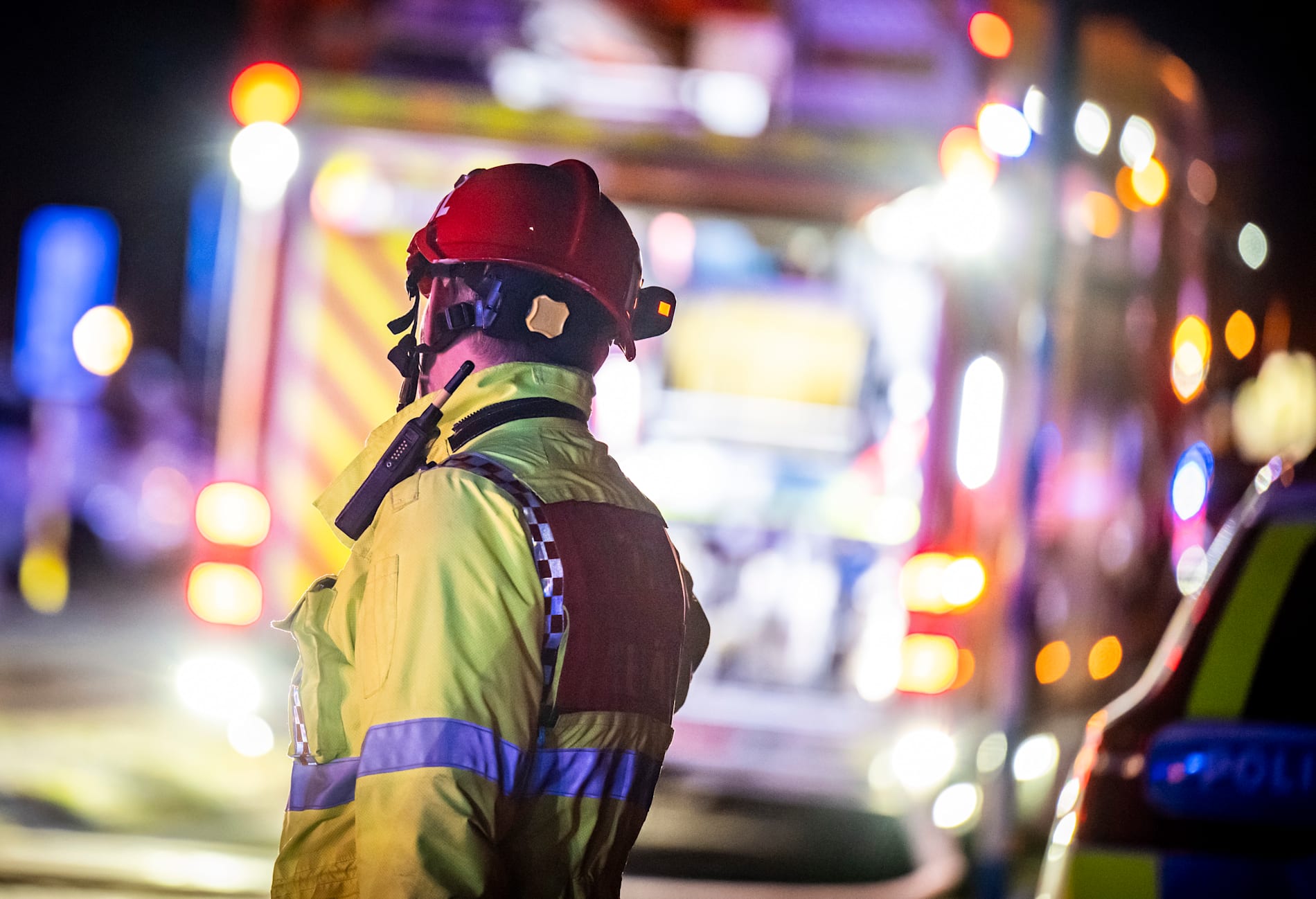 En man har omkommit i samband med en villabrand sydväst om Skellefteå. Arkivbild.