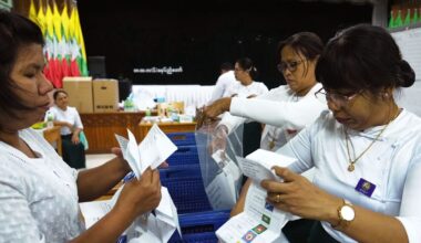 Militären mot väntad seger i Myanmars ”val”