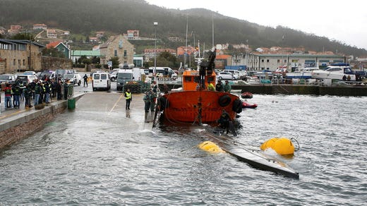 Spanska myndigheter omhändertog 2019 en sjunken ubåt som misstänks ha använts för att frakta narkotika.