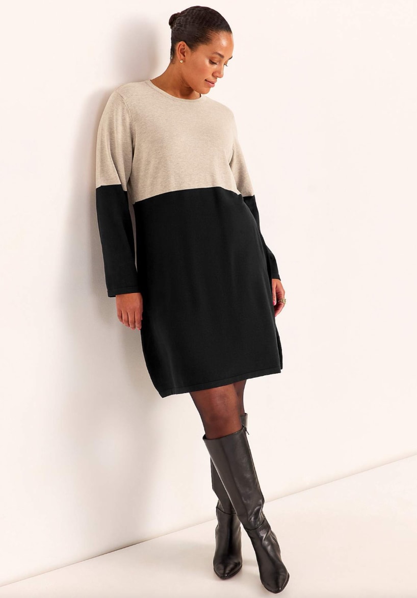 Stickad klänning Cellbes