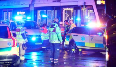 Person påkörd av spårvagn i Mölndal – förd till sjukhus