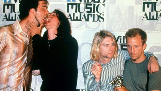 Nirvana på galan MTV video music awards 1993.