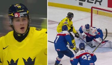 Ishockey: Sverige illa ute när Ivar Stenberg avgjorde i JVM-premiären