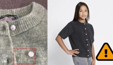 Kofta för barn återkallas – risk för kvävning