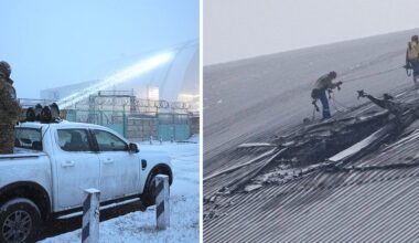Tjernobyls skydd läcker efter drönarattacken