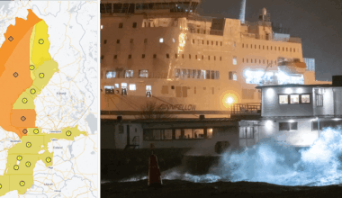 Stormen Johannes drar in – orange varningar över halva Sverige: Färjor ställs in