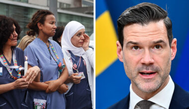 Migrationsminister Johan Forssell är nöjd med migrationspolitiken