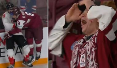 Ishockey: Lettland tvingade Kanada till förlängning – trots matchstraff