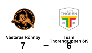 Förlust för Team Thorengruppen SK i toppmatchen mot Västerås Rönnby - Västerbottens-Kuriren