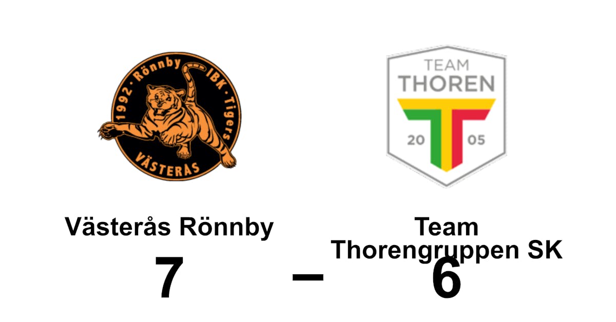 Förlust för Team Thorengruppen SK i toppmatchen mot Västerås Rönnby - Västerbottens-Kuriren