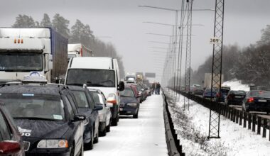 Det är mycket trafik under julhelgen