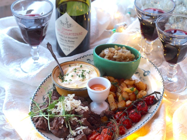 Biff Rydberg går alltid hem. Lyxigt utan att ta timmar att laga. Extra gott med ölbräserad lök och senapskräm till.