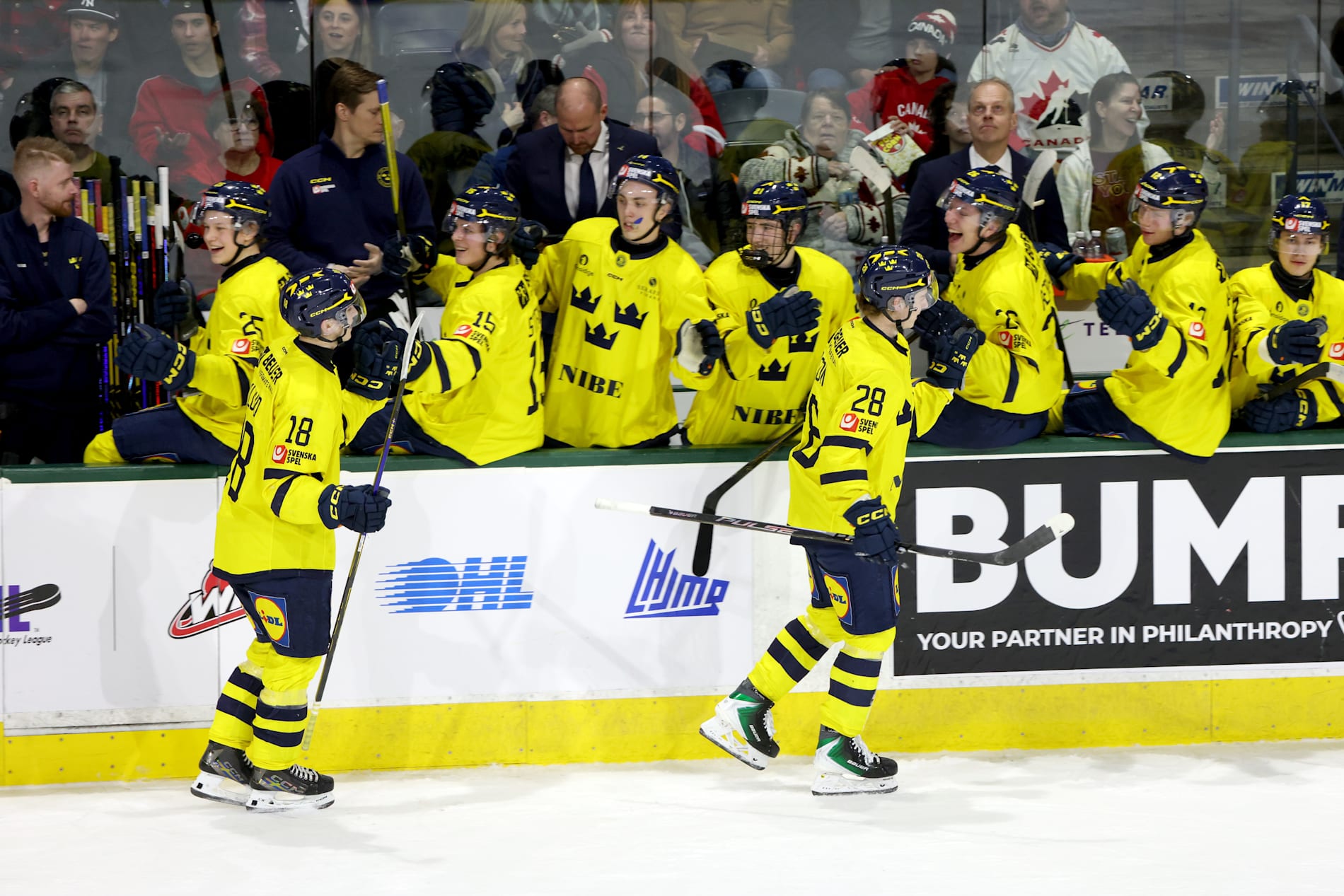 Sverige tog tredje raka segern i JVM. Arkivbild.