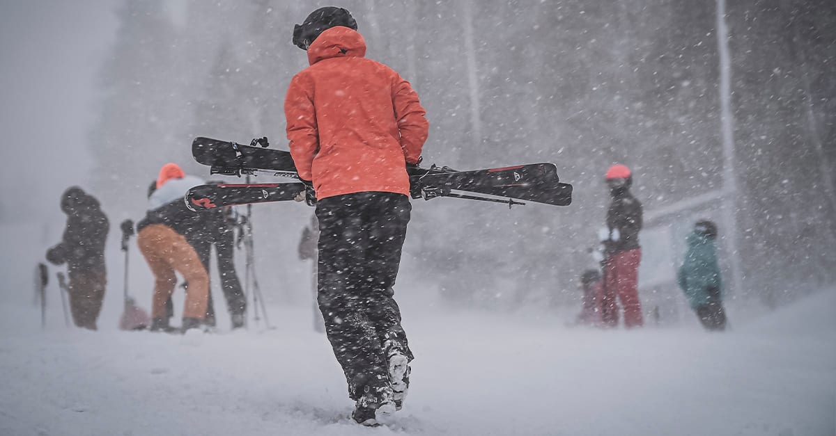 Skidorten stängs efter stormen
