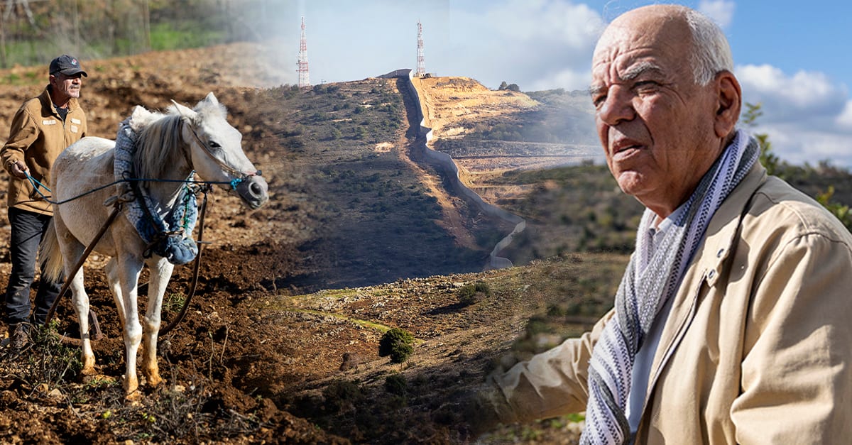 Bönderna i Rmeich i Libanon skjuts på egen mark