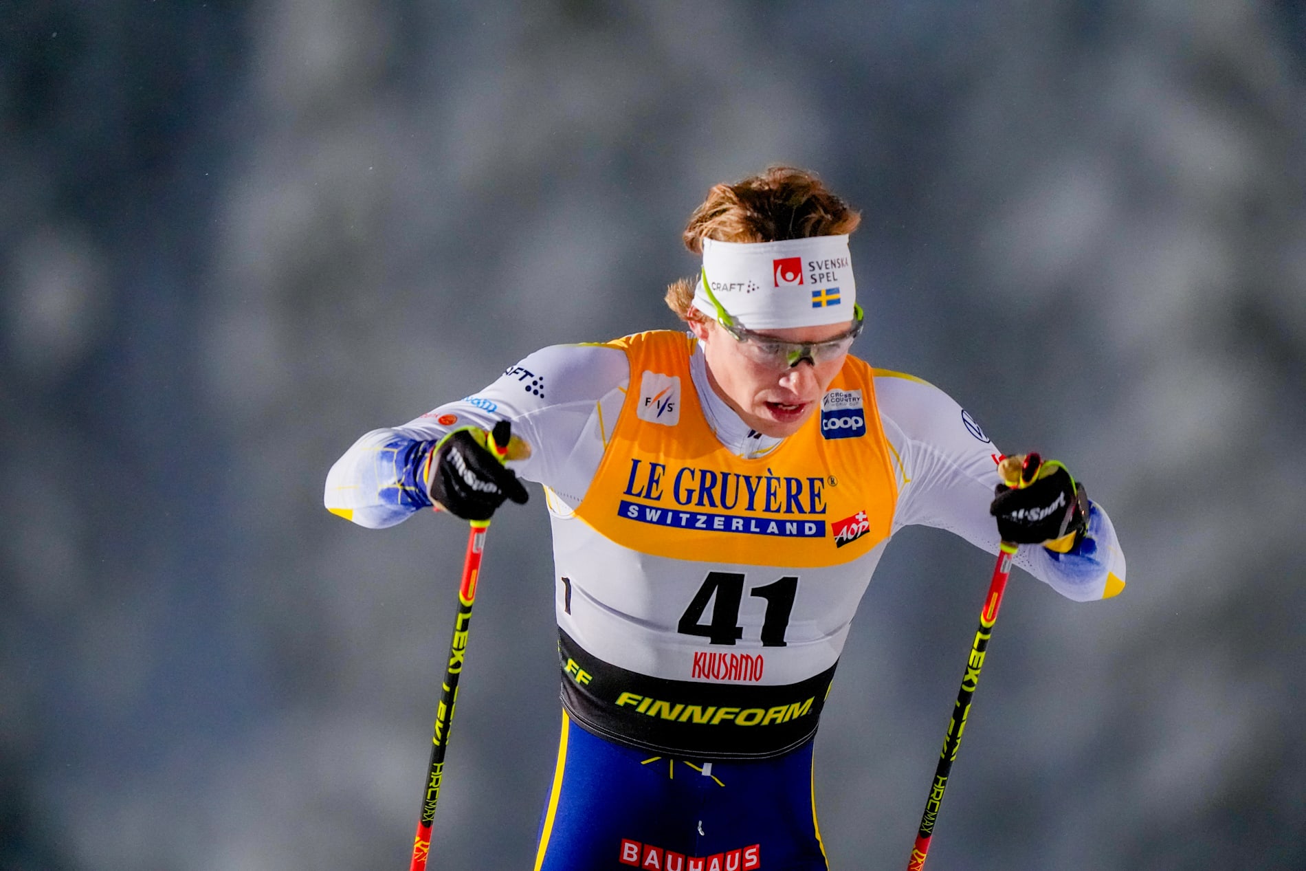 Gustaf Berglund är en av de svenska herråkare som jagar en OS-plats. Arkivbild.