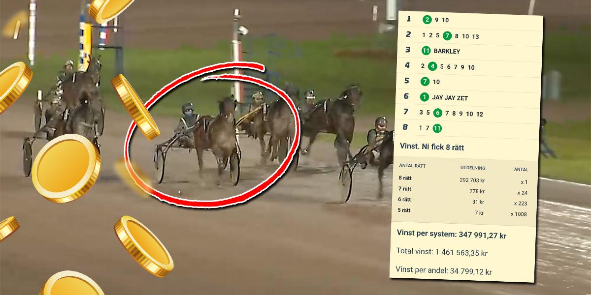 Skrällarna och V86-spikarna på Bergsåker och Solvalla 3 december