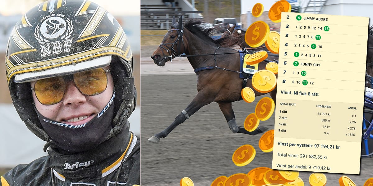 William Ekberg och Kismet K. är en av nyårsaftons skrällar på V85.