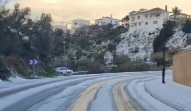 Oväntad vit jul på kusten