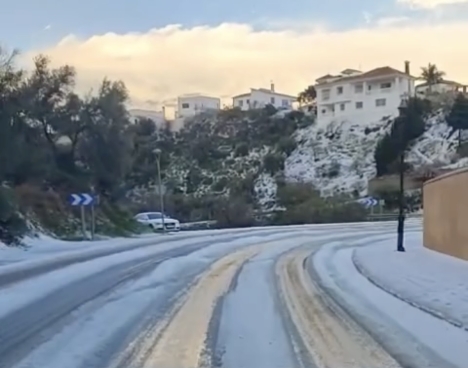 Oväntad vit jul på kusten