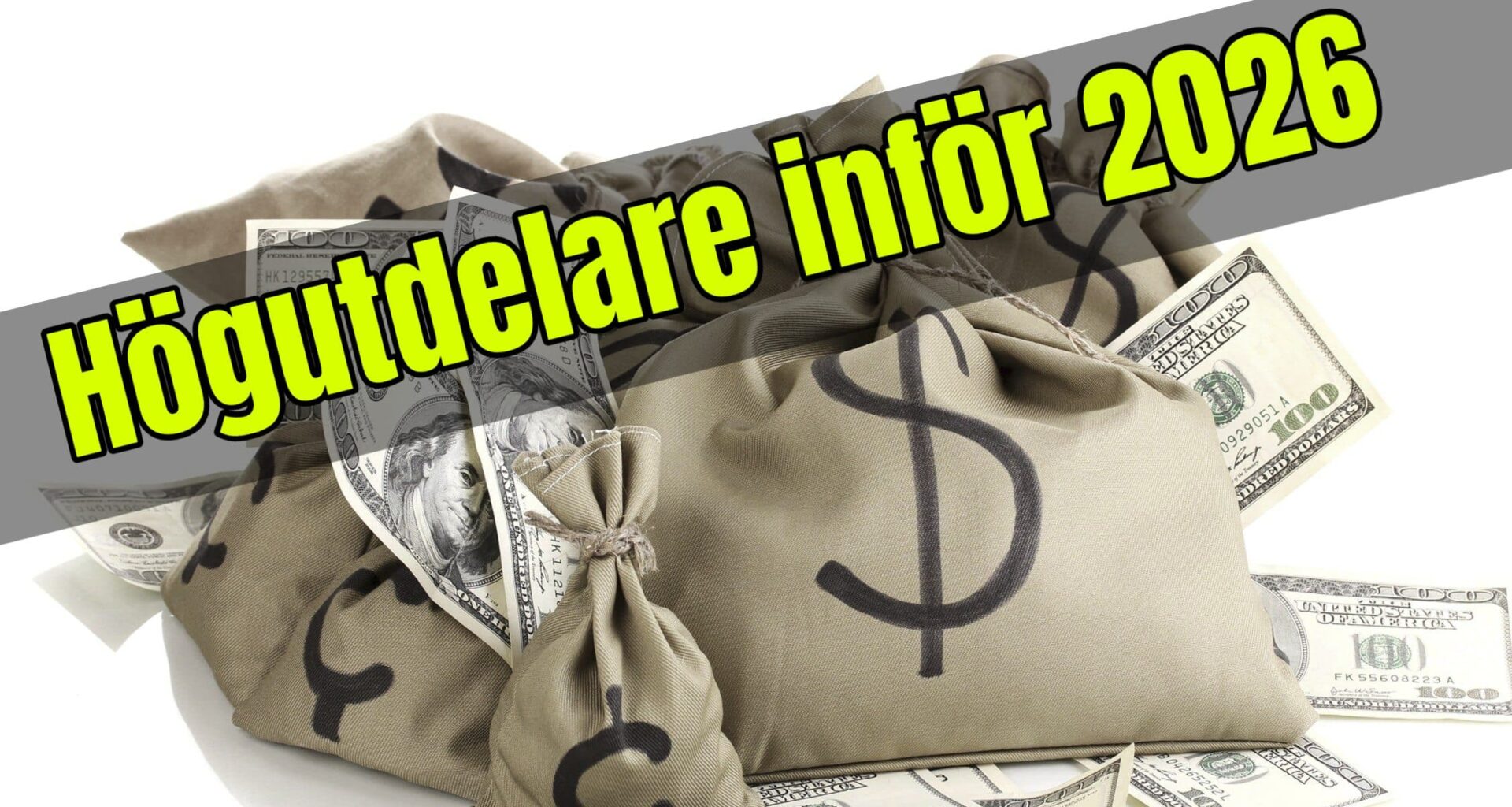 Högutdelare inför 2026 - KRONAN TILL MILJONEN