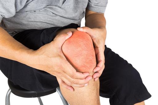 Adult with knee pain