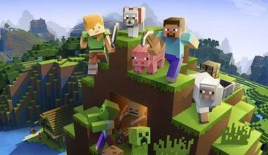 Minecraft official promotional art