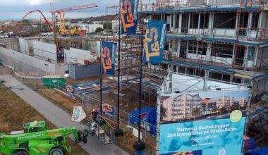 En bild på ett bygge som drivs av Tage & Söner.