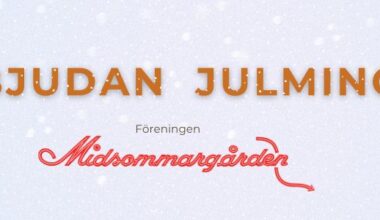 Julmingel i Midsommargårdens stora sal