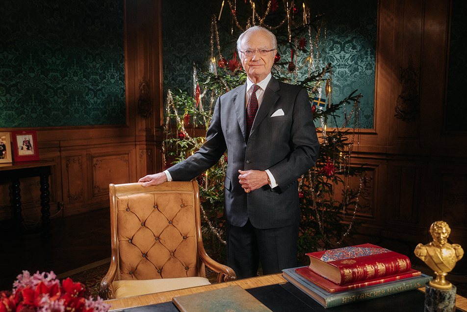H.M. Konungens jultal år 2025 sändes från Kungl. Slottet.