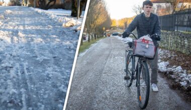 Kritik mot snöröjning i Visby