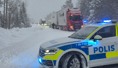 Flera olyckor på E4 – polisens uppmaning