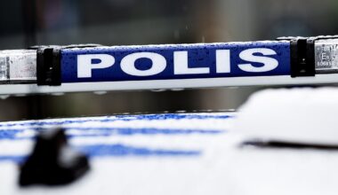 Demonstranter sågade av flaggstång på Brändö – två gripna – Hufvudstadsbladet