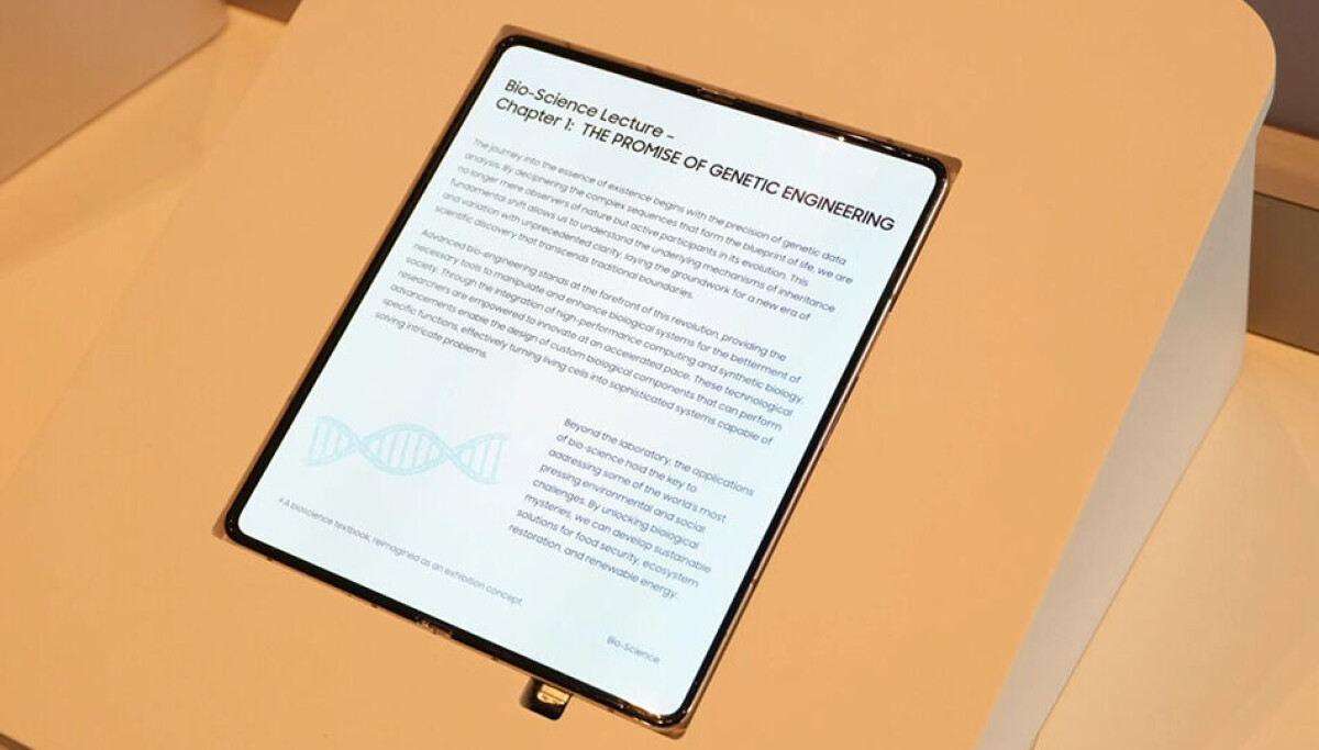 Ny vikbar skärm saknar synligt veck