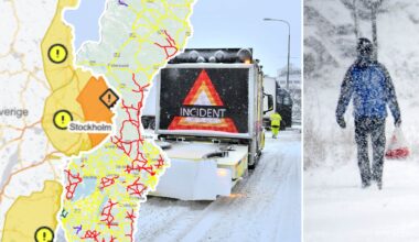 Snösmocka – utökad varning i Stockholm