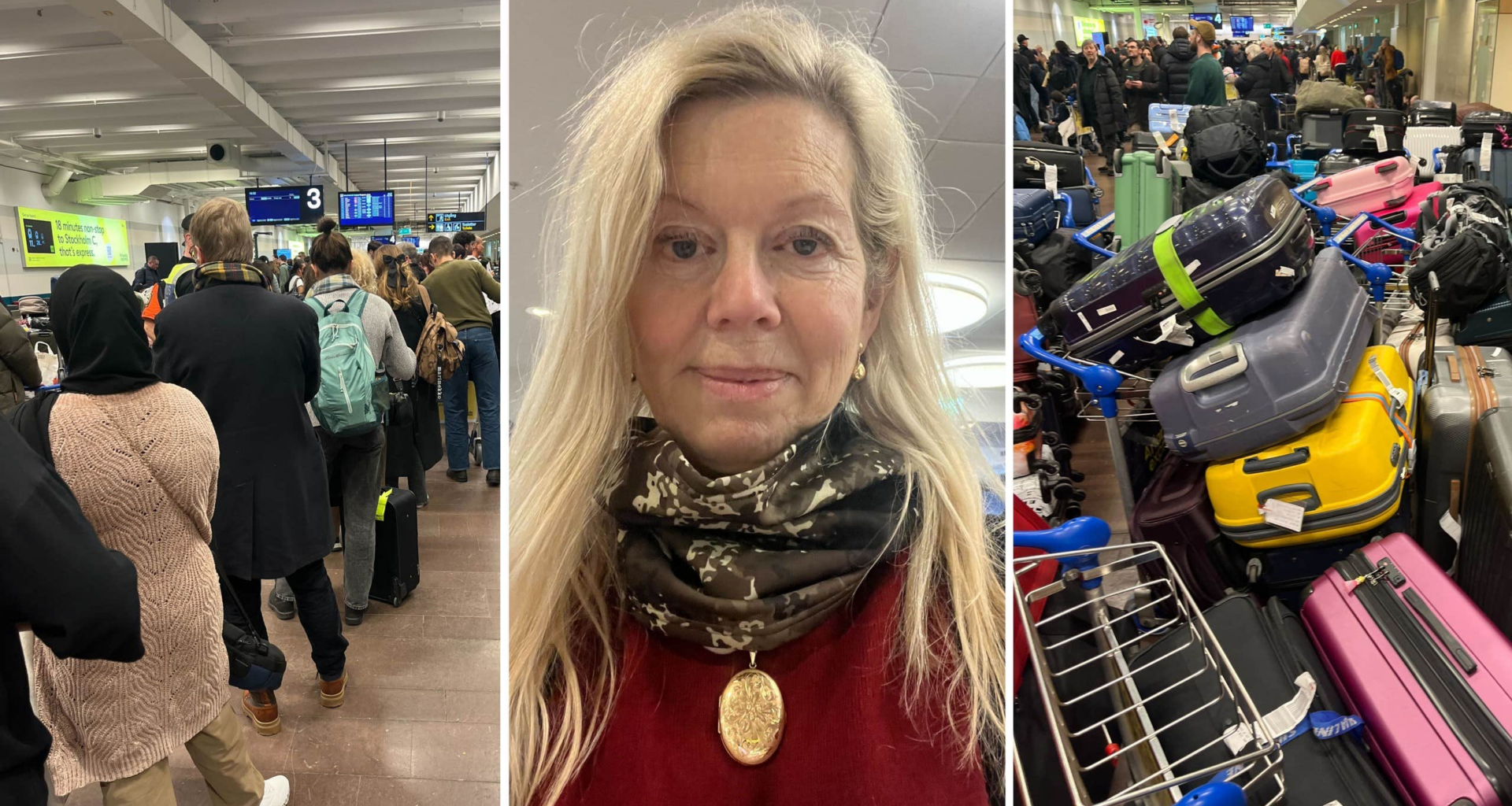 Bagagekaos på Arlanda – stor ilska bland passagerare | Sverige