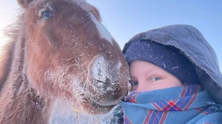 40 minusgrader.
Så kallt var det under natten i Gielas i Västerbotten.