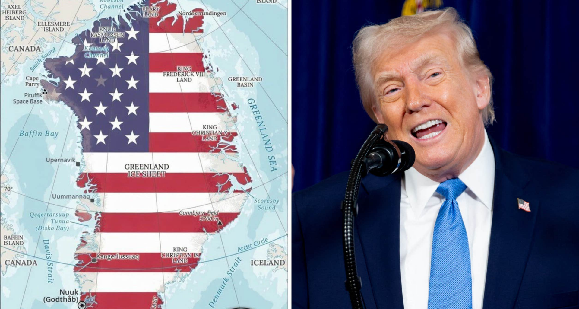 Trump-allierade hotar att ta över Grönland efter Venezuela