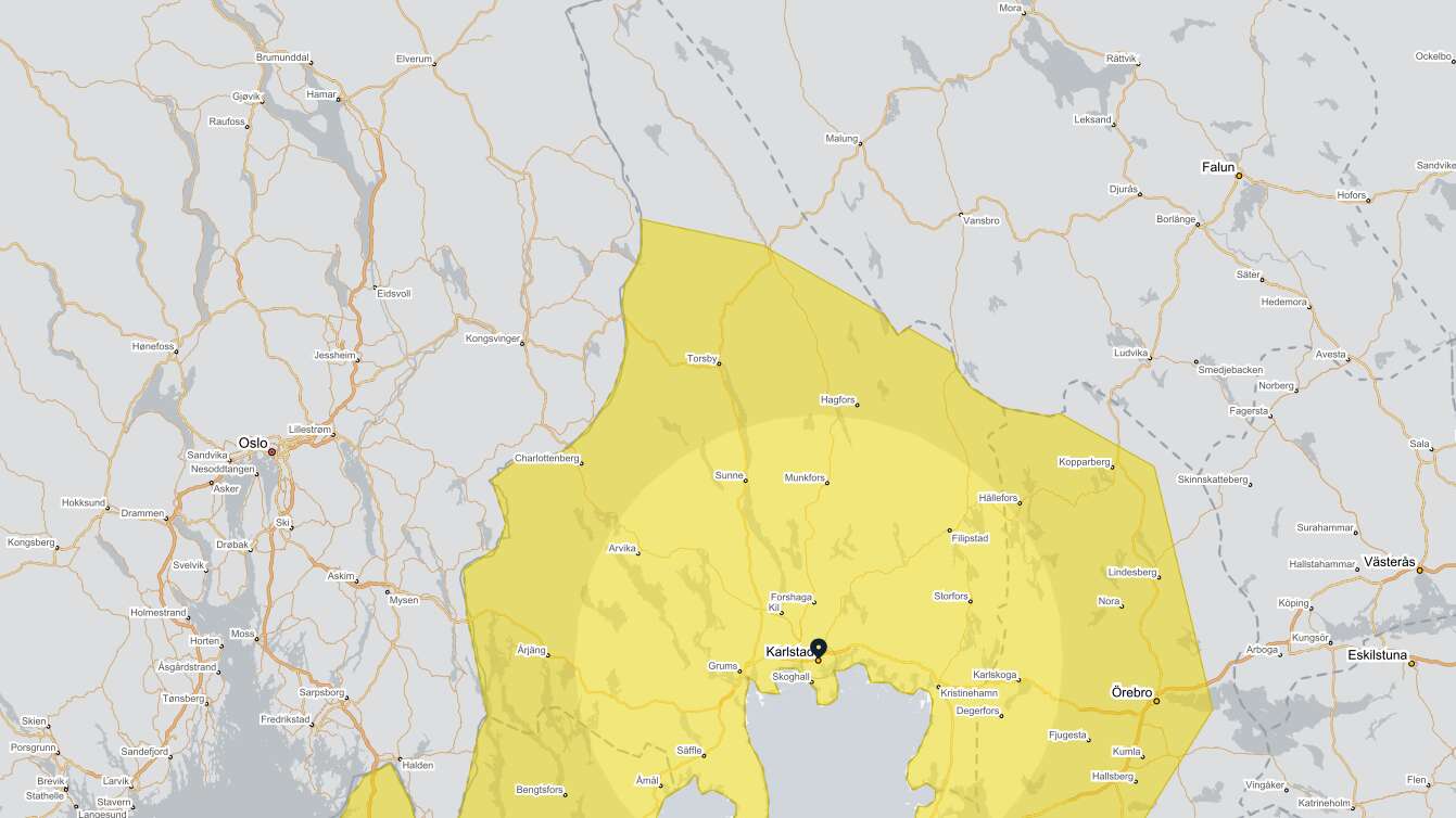 JUST NU: Gul varning för snöfall i Värmland – upp till 25 centimeter väntas - NWT