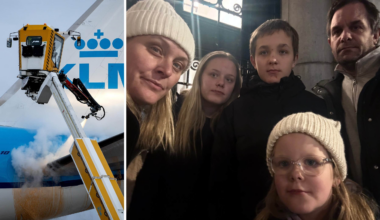 Skulle på drömresan – är strandade i snökaoset på Schiphol