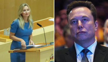 Elon Musks beslut om bilden på Ebba Busch